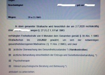 Therapie statt Strafvollzug Anwalt Strafverteidiger Verteidiger in Strafsachen