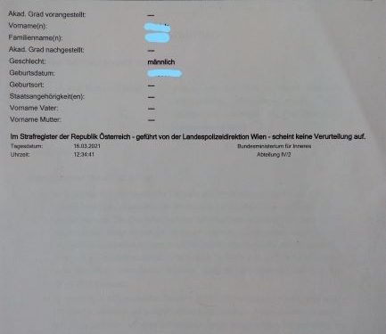 Strafregister Tilgung Strafregisterauszug Gnadengesuch Rechtsanwalt